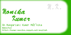 monika kumer business card